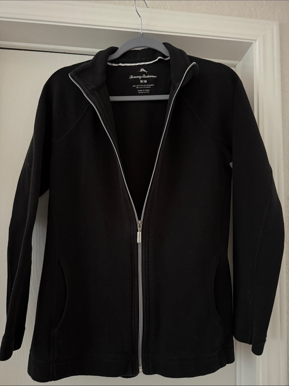 Tommy Bahama Women’s Black Zip-Front Aruba
Sweatshirt